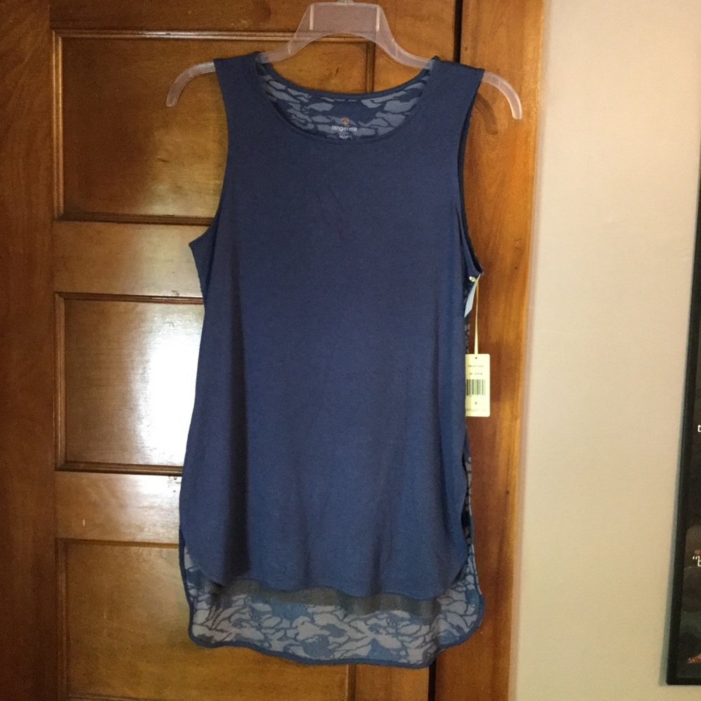 Tangerine Activewear Hi-Low Tank.      A002